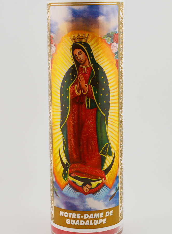 Vela de cristal - Nuestra Señora de Guadalupe y Oración (pic 3)