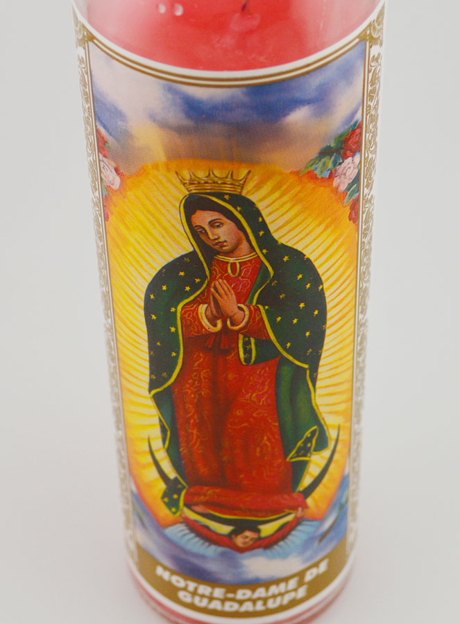 Vela de cristal - Nuestra Señora de Guadalupe y Oración (pic 4)