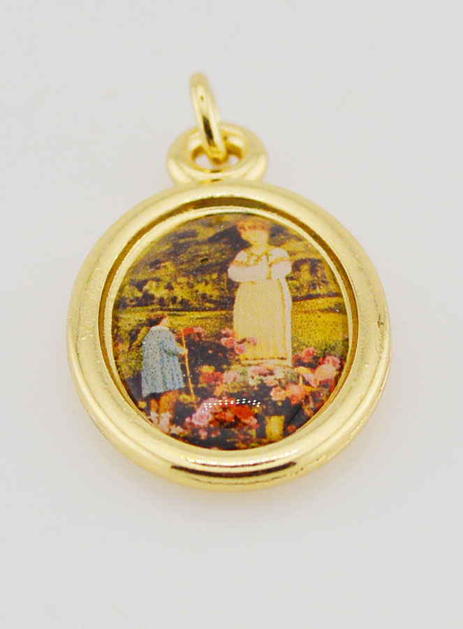 Medalla de Nuestra Señora de La Salette Dorada - 25 mm (pic 2)
