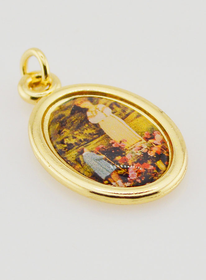 Medalla de Nuestra Señora de La Salette Dorada - 25 mm (pic 3)