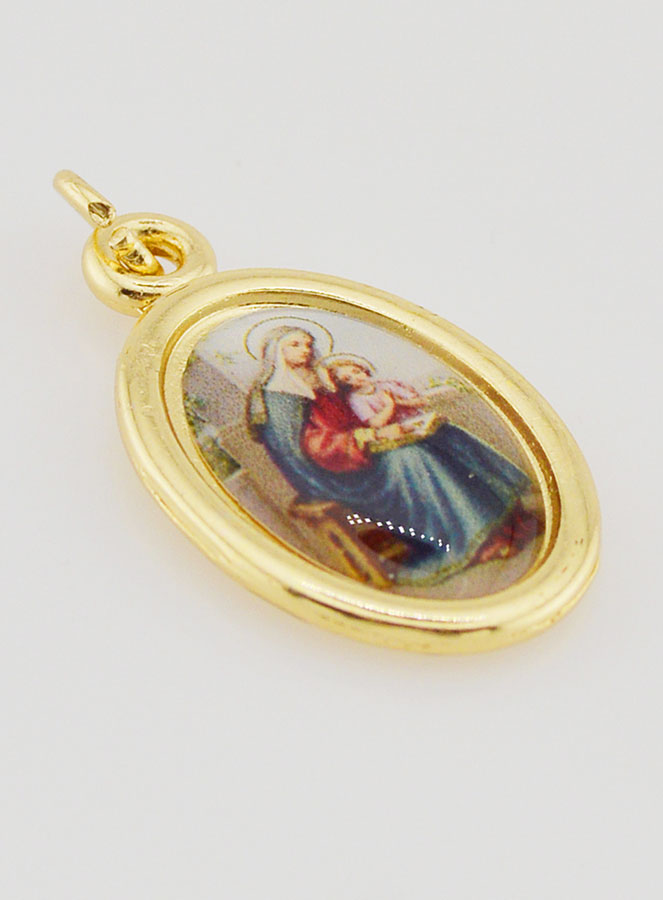 Medalha de Santa Ana Dourada - 25mm, (pic 3)