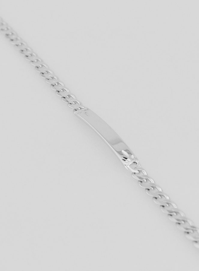 Pulseira Homem em Prata - Malha 4mm (pic 1)