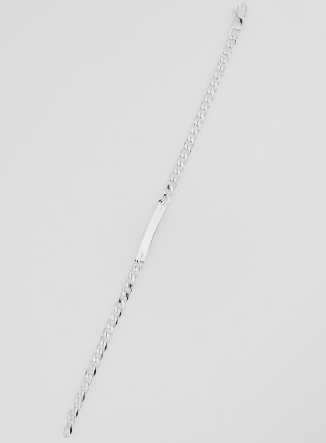 Pulseira Homem em Prata - Malha 4mm (pic 2)