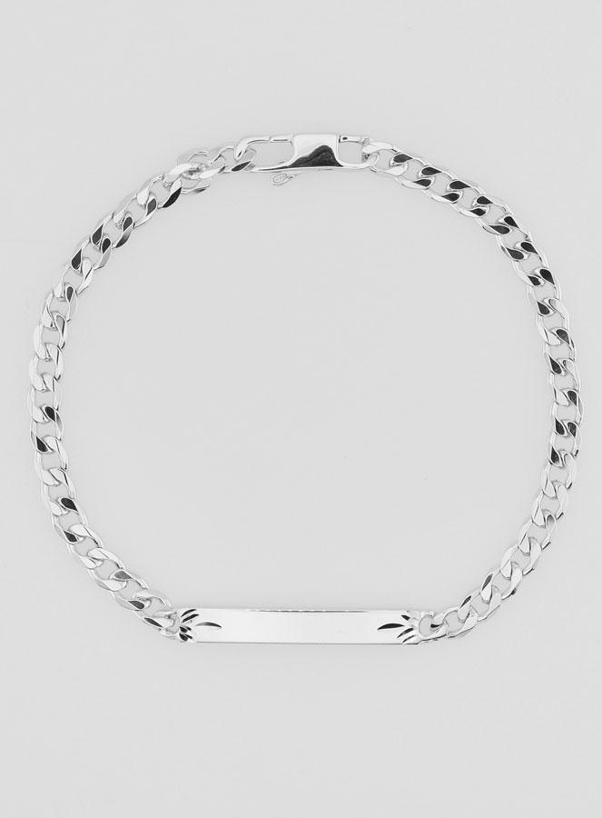 Pulseira Homem em Prata - Malha 4mm (pic 3)