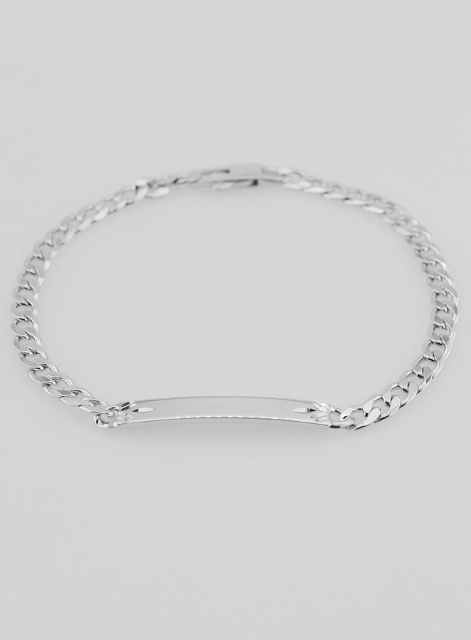 Pulseira Homem em Prata - Malha 4mm (pic 4)