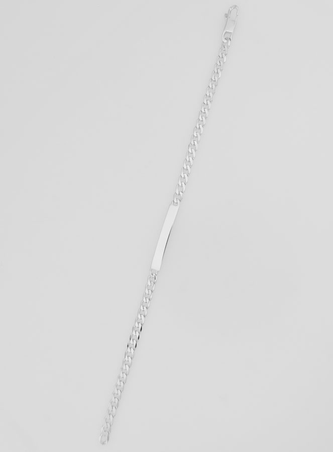 Pulseira Homem em Prata - Malha 4mm (pic 2)