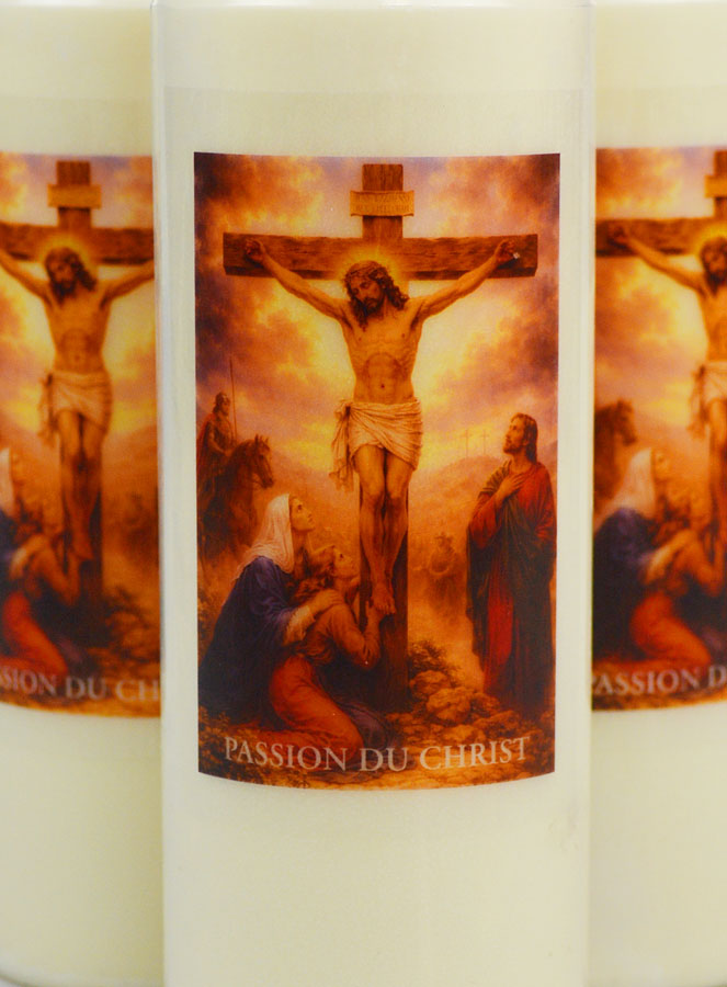 Juego de 3 velas de novena de la Pasión de Cristo (pic 3)