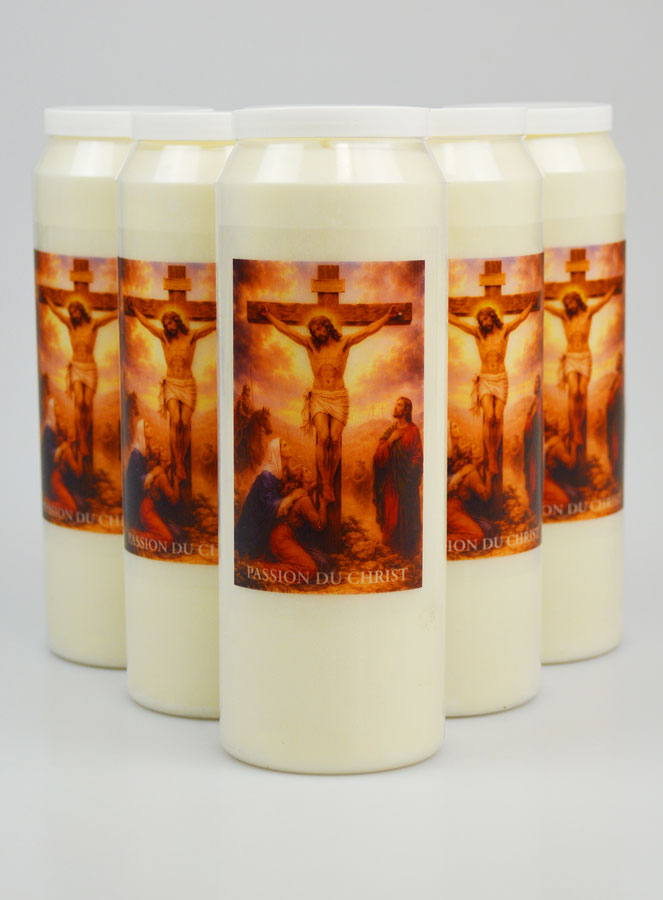 Juego de 6 velas de novena de la Pasión de Cristo (pic 1)