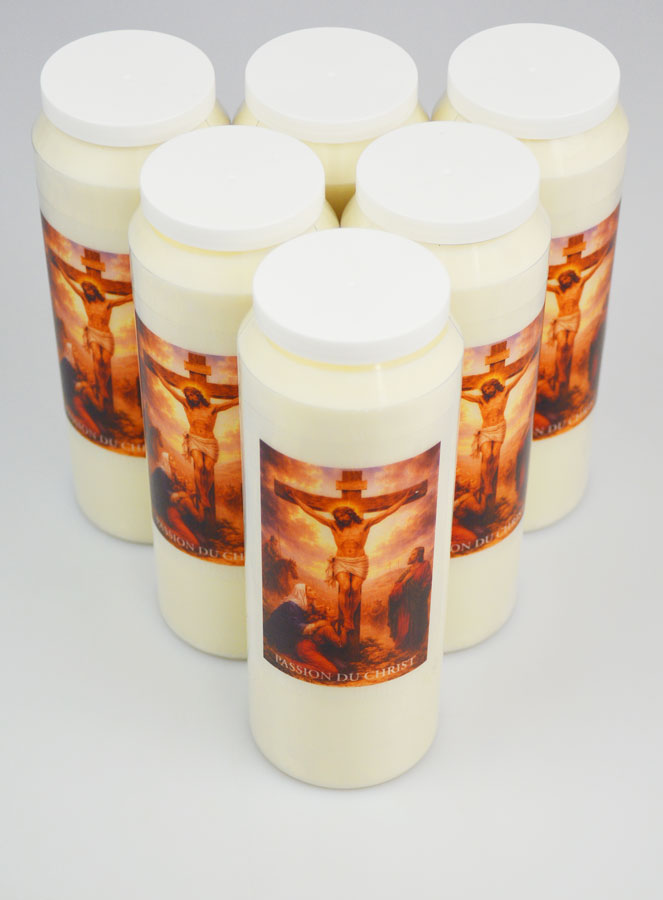 Juego de 6 velas de novena de la Pasión de Cristo (pic 2)