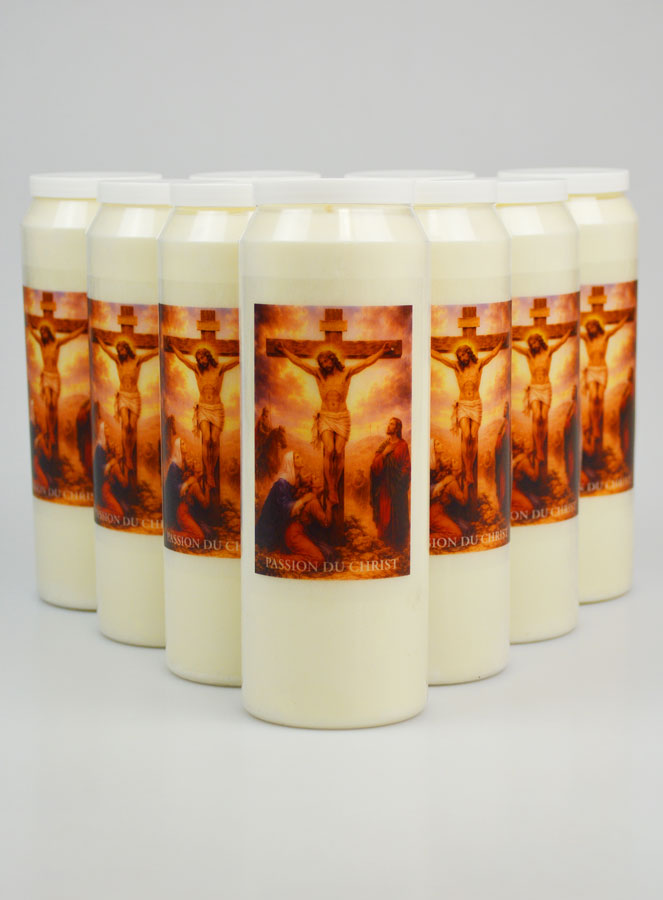 Juego de 10 velas de novena de la Pasión de Cristo (pic 1)