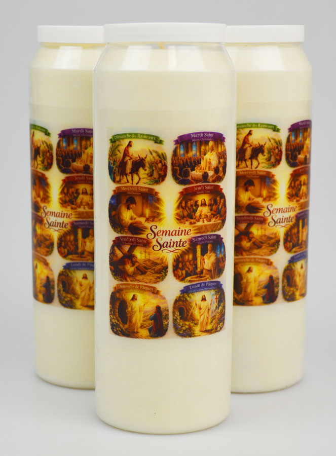 Juego de 3 velas para la novena de Semana Santa (pic 1)