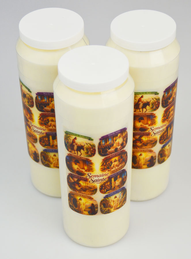 Juego de 3 velas para la novena de Semana Santa (pic 2)
