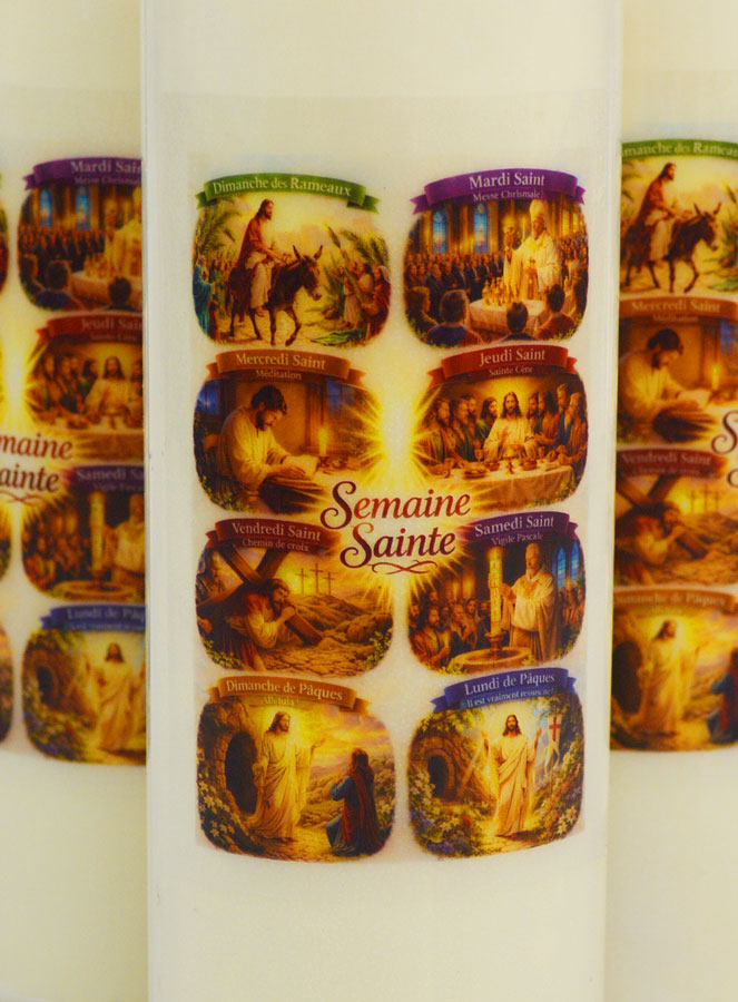 Juego de 3 velas para la novena de Semana Santa (pic 3)