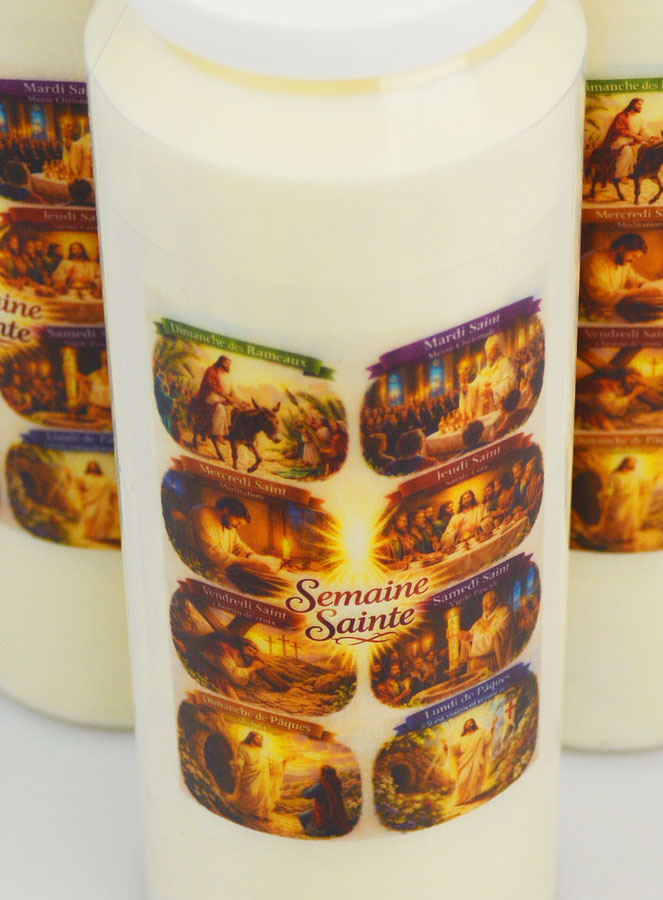 Juego de 3 velas para la novena de Semana Santa (pic 4)