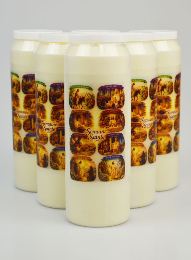 Juego de 6 velas para la novena de Semana Santa (pic 1)