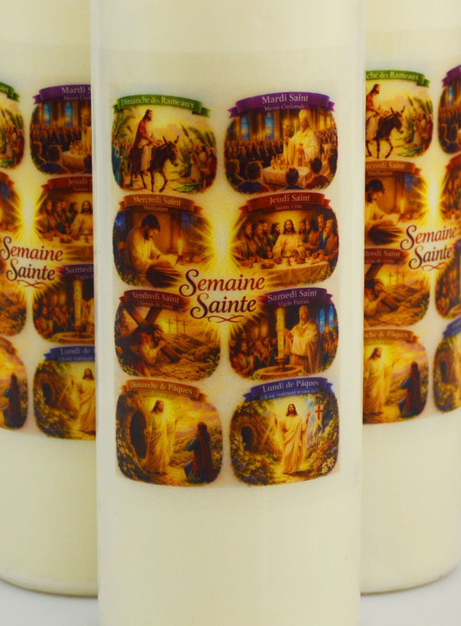 Juego de 6 velas para la novena de Semana Santa (pic 3)