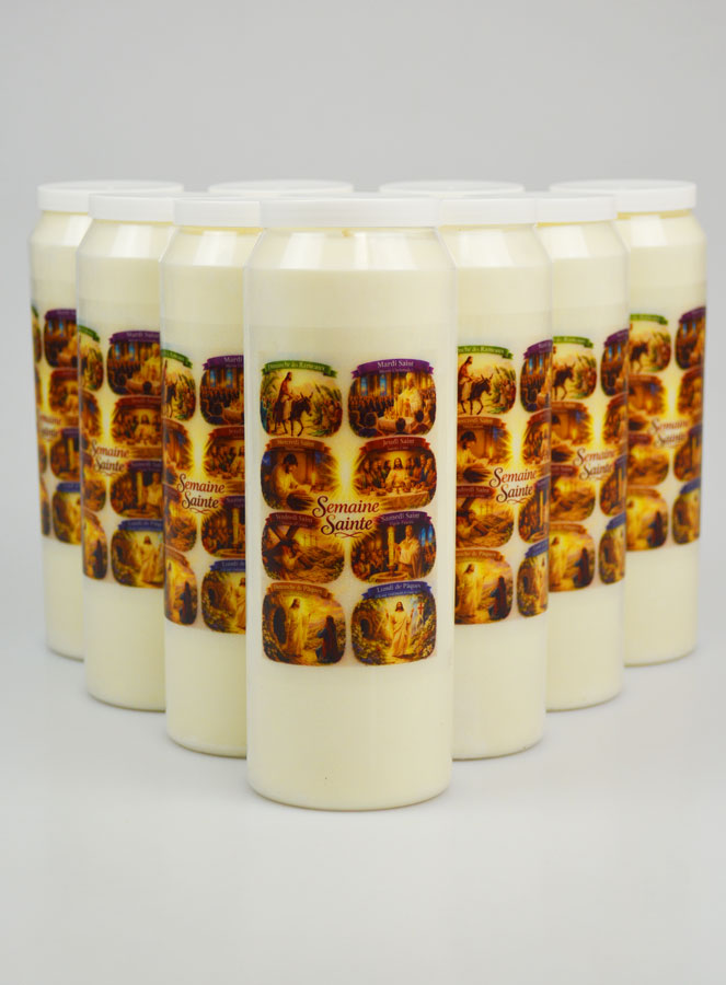 Juego de 10 velas de novena para Semana Santa (pic 1)