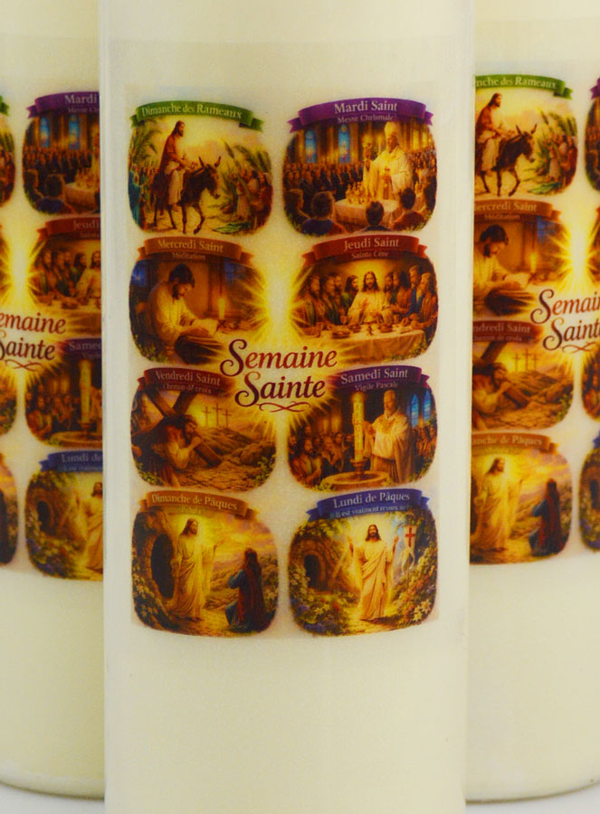 Juego de 10 velas de novena para Semana Santa (pic 3)