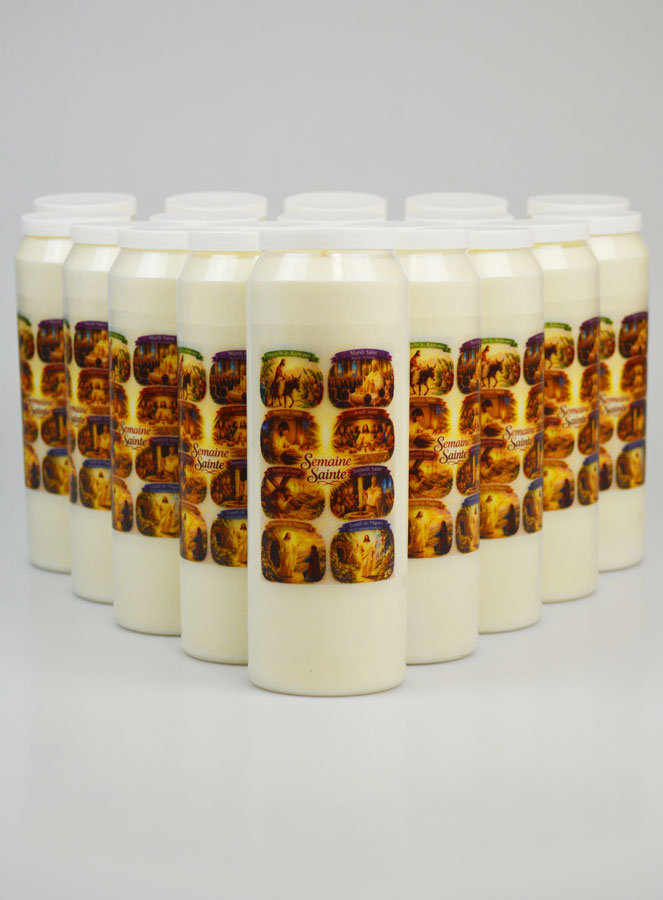 Lote de 20 Velas de Novena Semana Santa (pic 1)