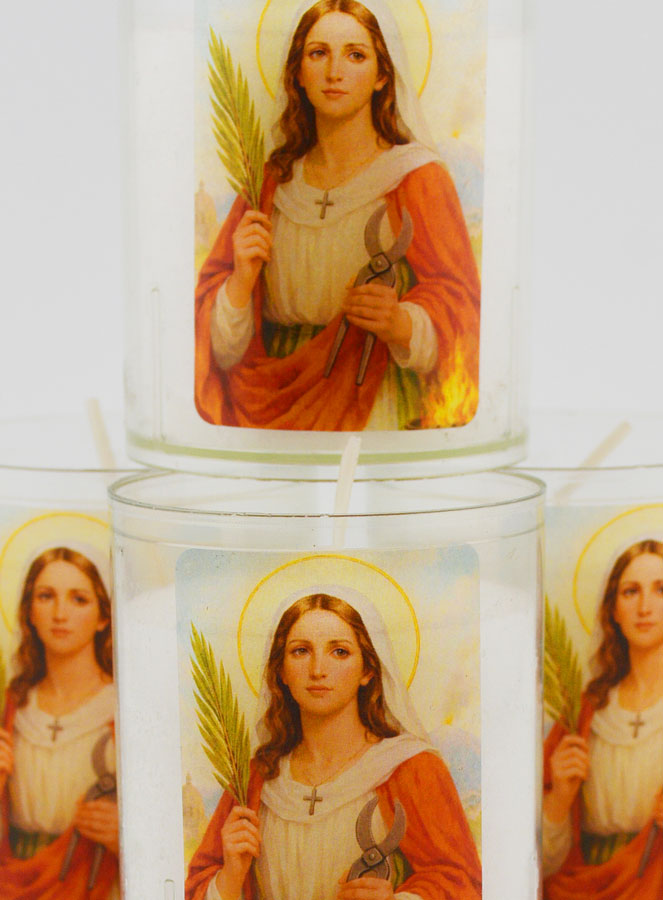 Conjunto de 4 Velas Votivas a Santa Ágata (pic 3)
