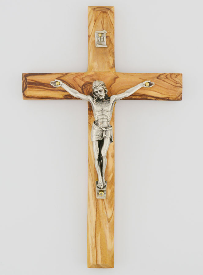 Crucifijo de madera de olivo - 18 cm (pic 1)