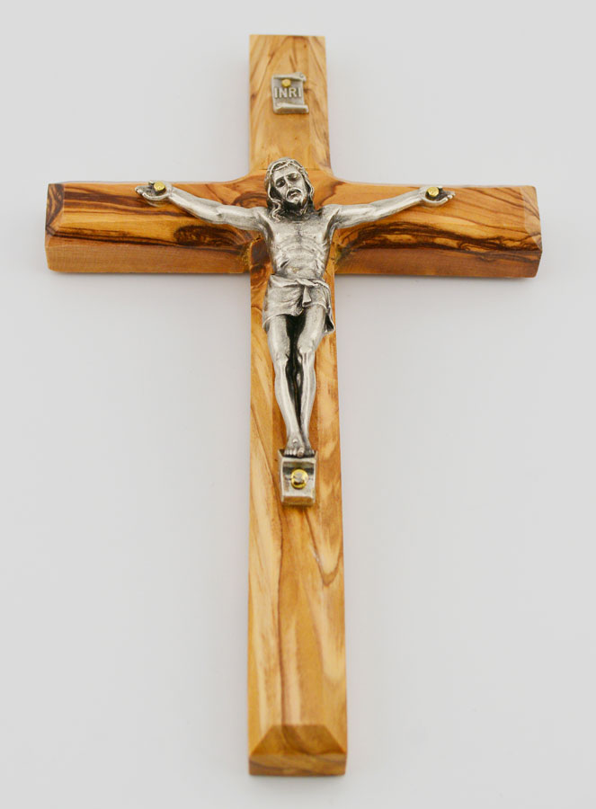 Crucifijo de madera de olivo - 18 cm (pic 2)