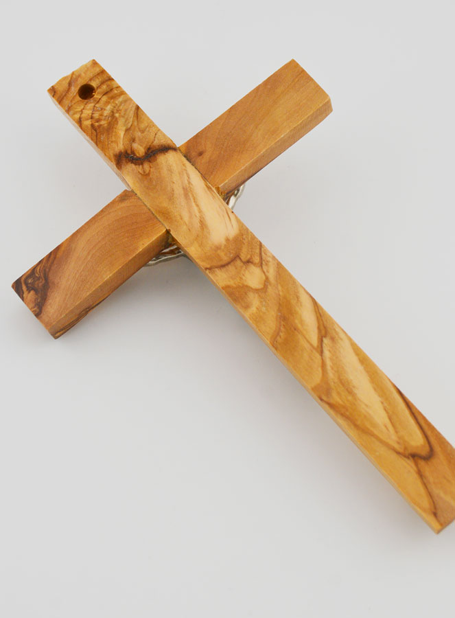 Crucifijo de madera de olivo - 18 cm (pic 4)