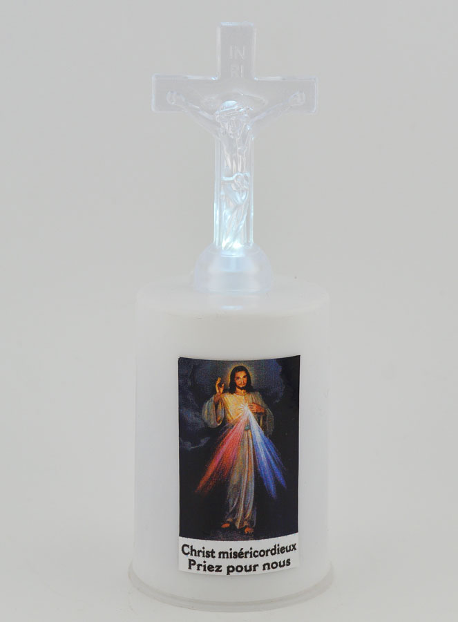 Vela de iglesia LED Cristo Misericordioso (pic 1)