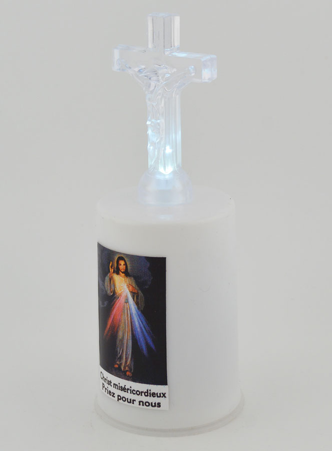Vela de iglesia LED Cristo Misericordioso (pic 3)