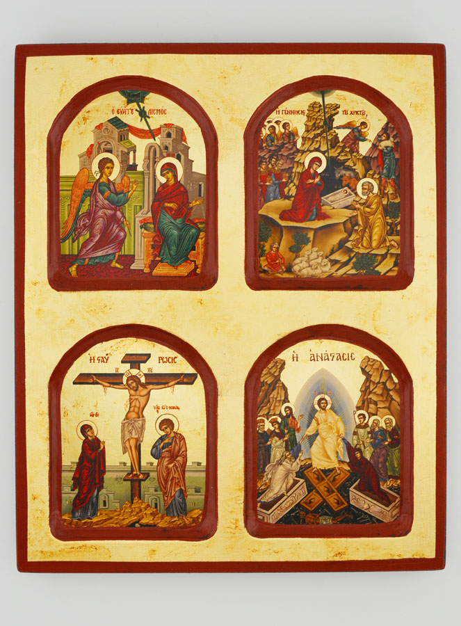 Icono religioso de los Misterios de la Vida de Cristo- 22cm (pic 1)