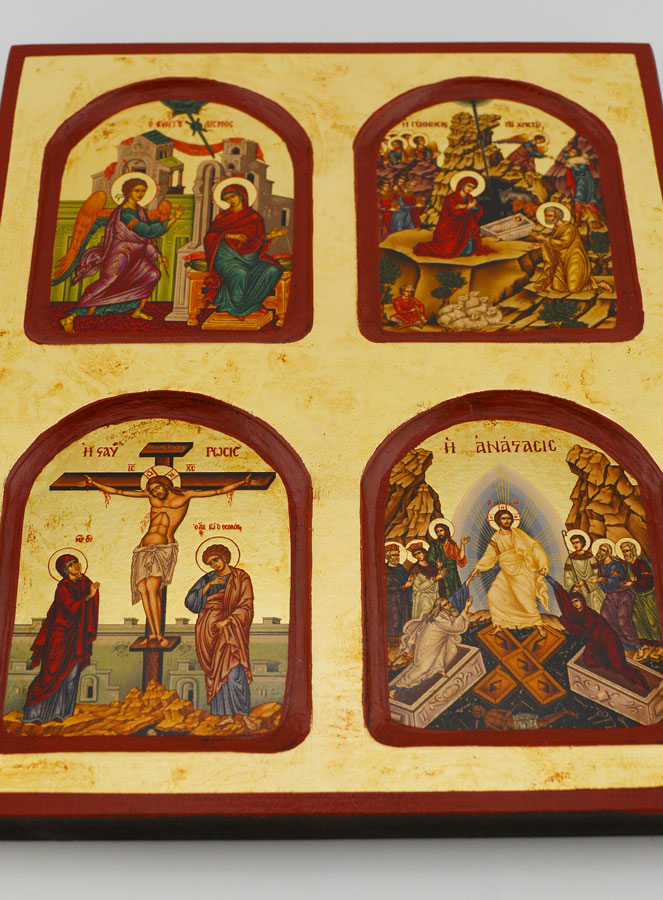 Icono religioso de los Misterios de la Vida de Cristo- 22cm (pic 2)