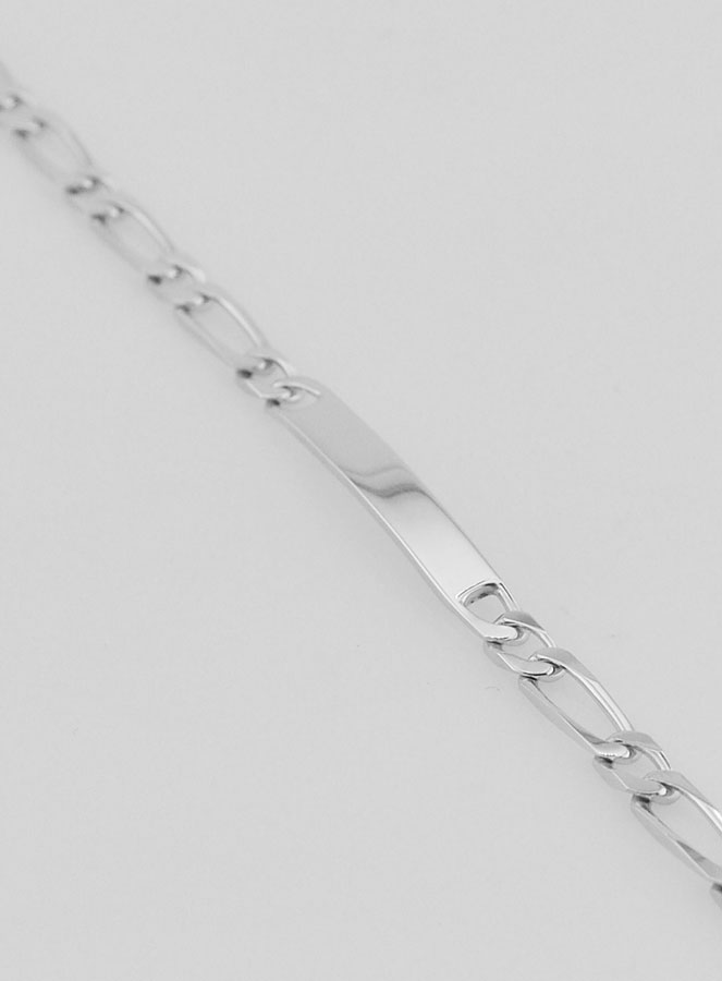 Pulseira Identidade em Prata Maciça - 18cm (pic 1)