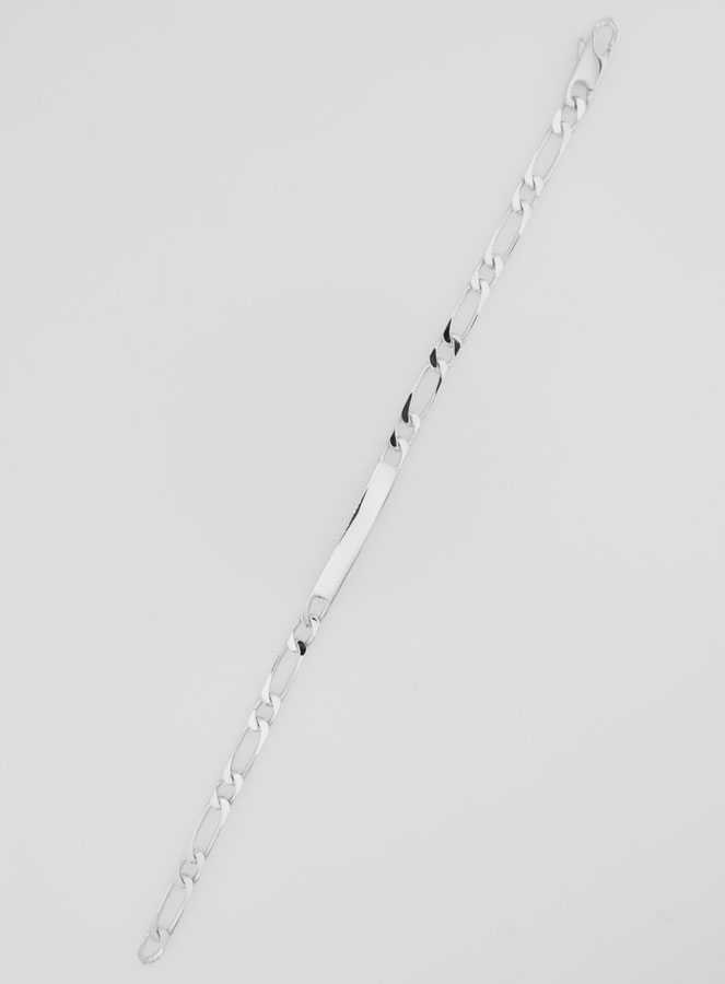 Pulseira Identidade em Prata Maciça - 18cm (pic 2)