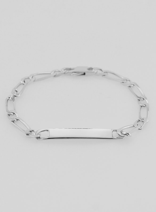 Pulseira Identidade em Prata Maciça - 18cm (pic 4)