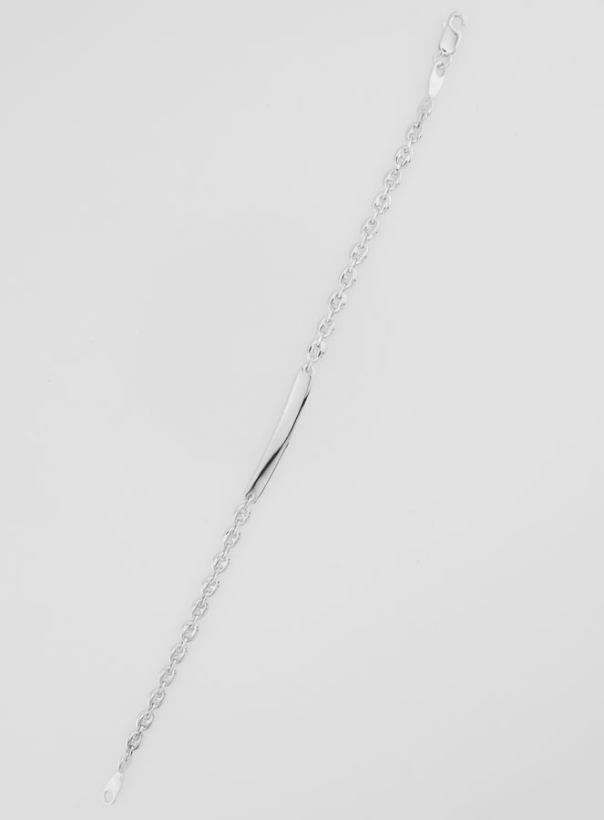 Pulseira Identidade em Prata Maciça - 18cm (pic 2)