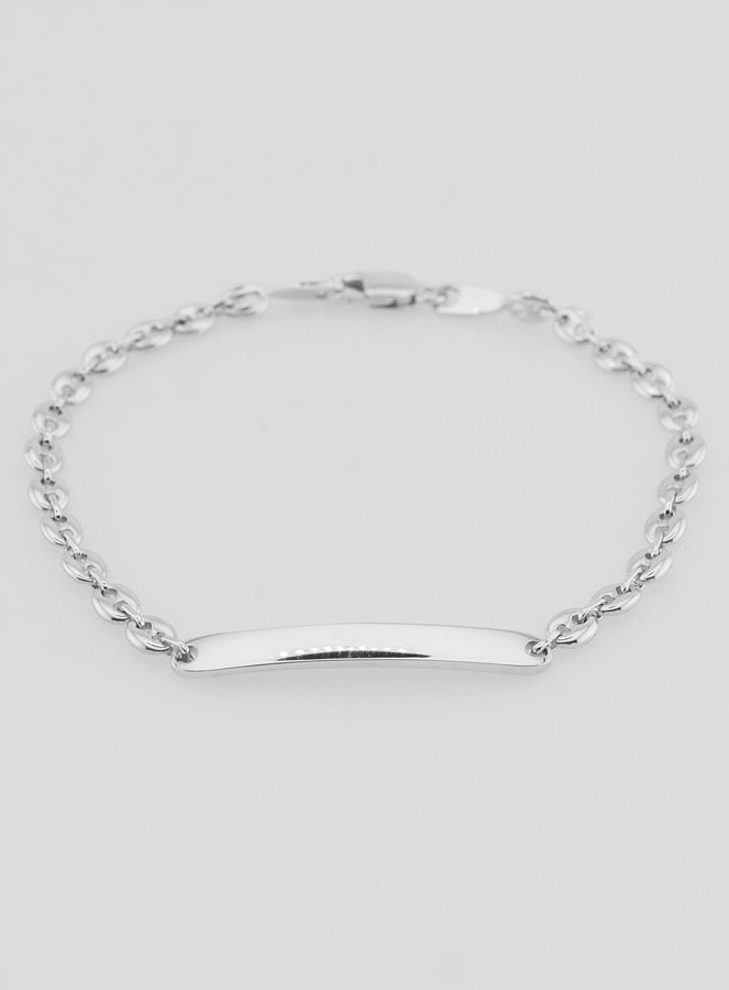 Pulseira Identidade em Prata Maciça - 18cm (pic 4)
