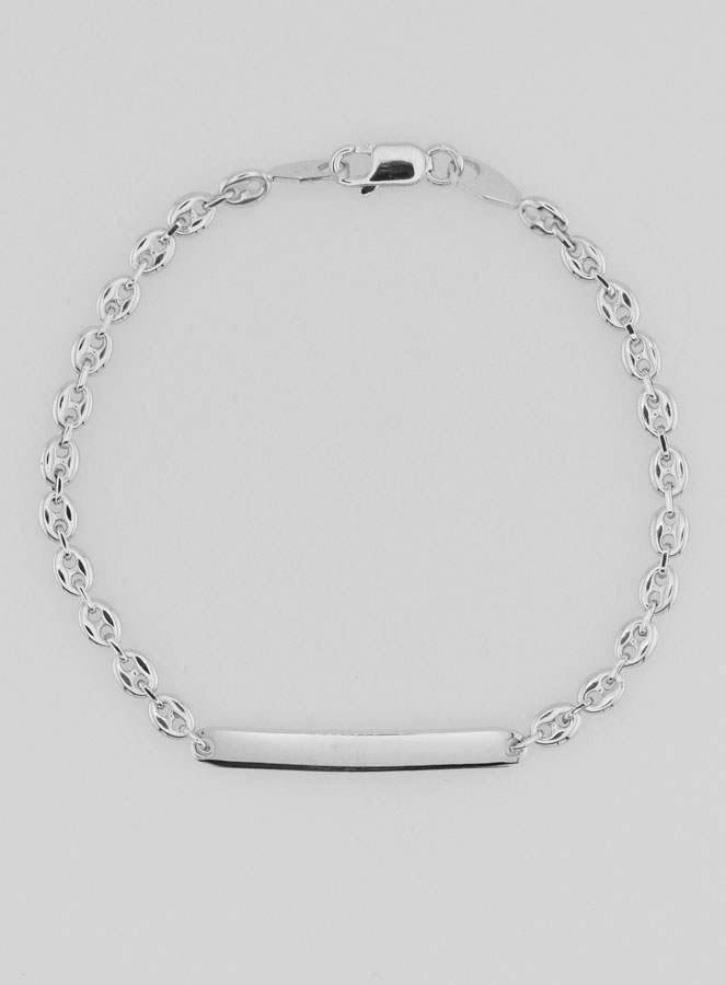 Pulsera Gourmette de bautismo en plata de ley 925 - 18 cm (pic 3)