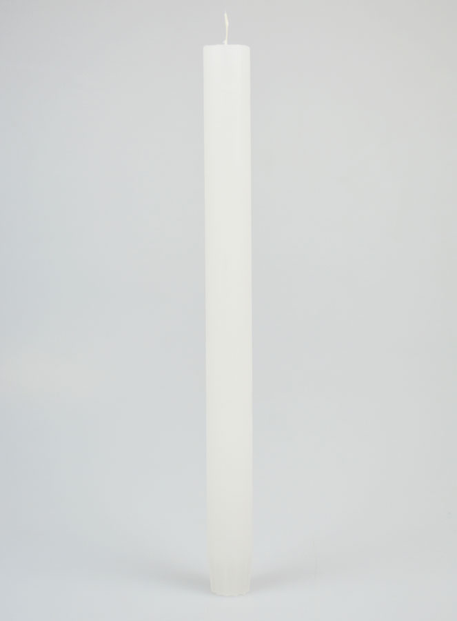 Vela Teñida en Masa 27 cm - Blanca (pic 1)