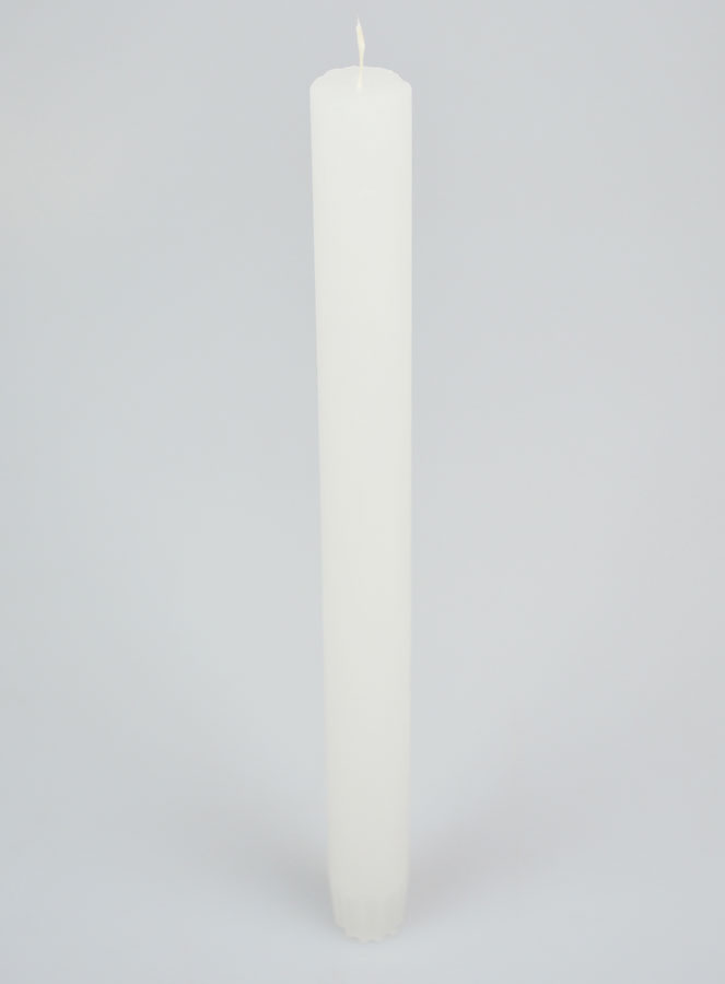 Vela Teñida en Masa 27 cm - Blanca (pic 2)