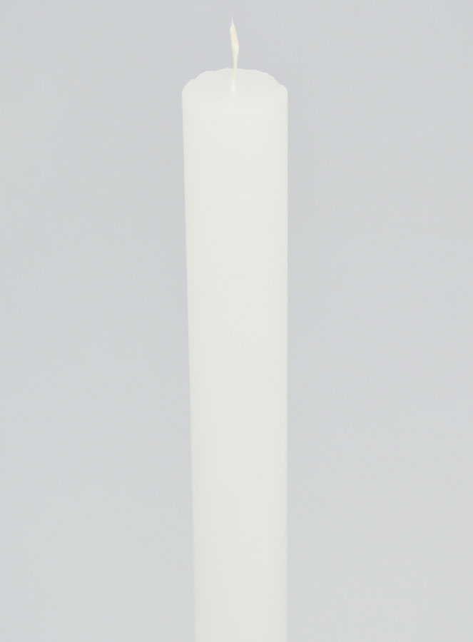 Vela Teñida en Masa 27 cm - Blanca (pic 4)