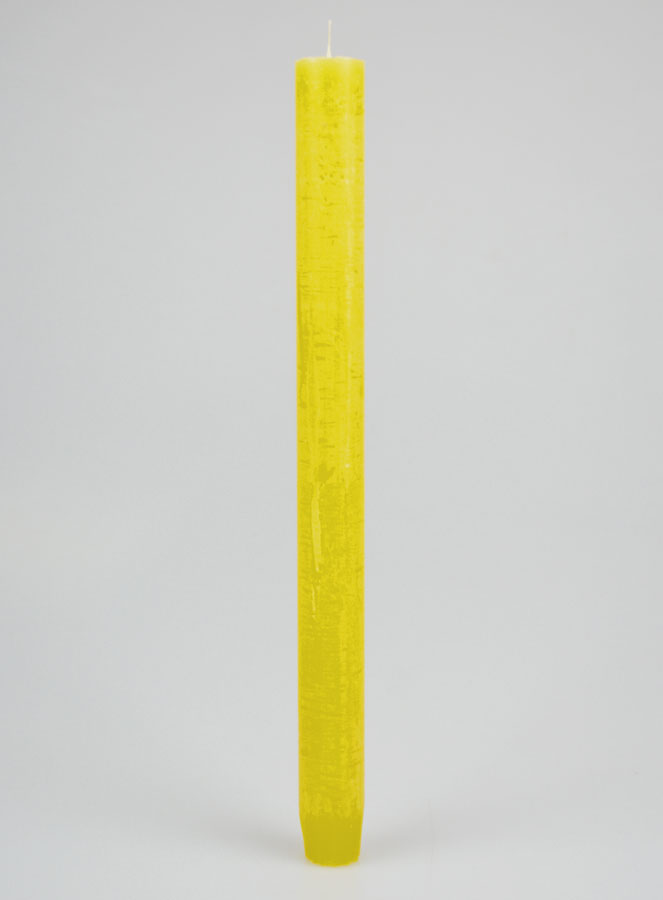 Vela Teñida en Masa 27 cm - Amarilla (pic 1)