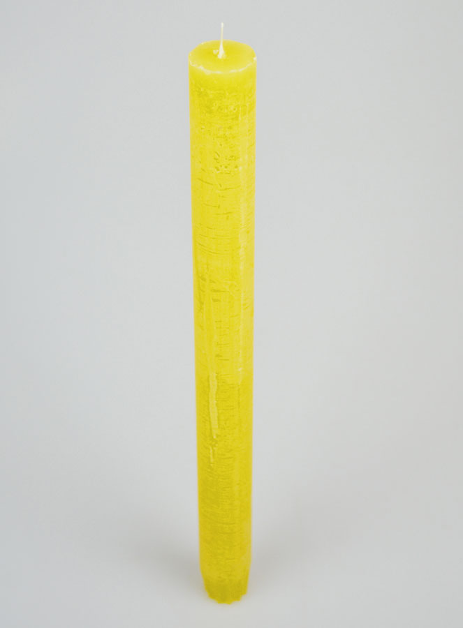 Vela Teñida en Masa 27 cm - Amarilla (pic 2)