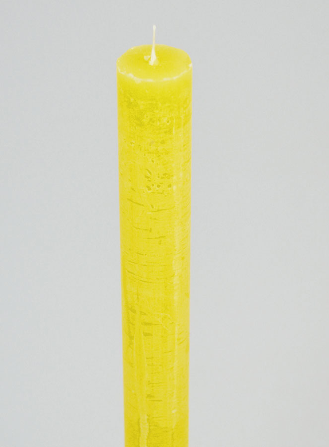 Vela Teñida en Masa 27 cm - Amarilla (pic 4)