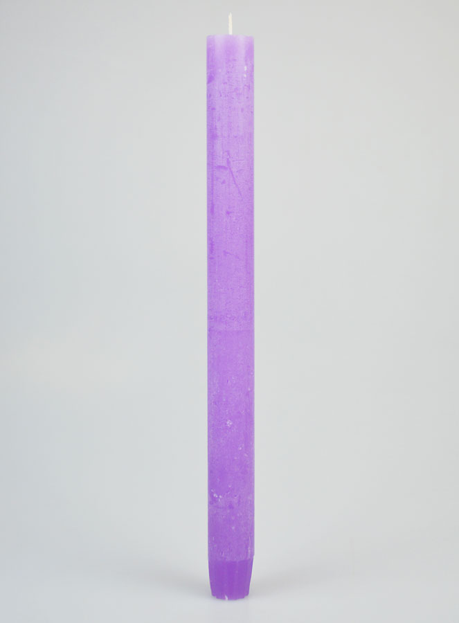 Vela Teñida en Masa 27 cm - Violeta (pic 1)