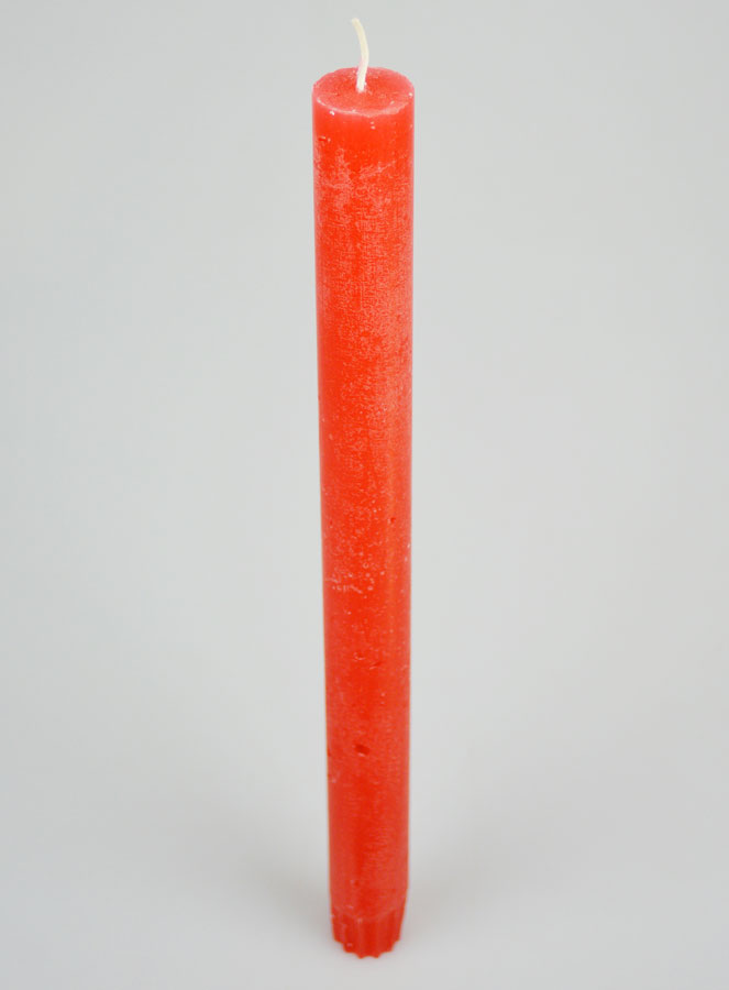 Vela Teñida en Masa 27 cm - Rojo Rosáceo (pic 2)