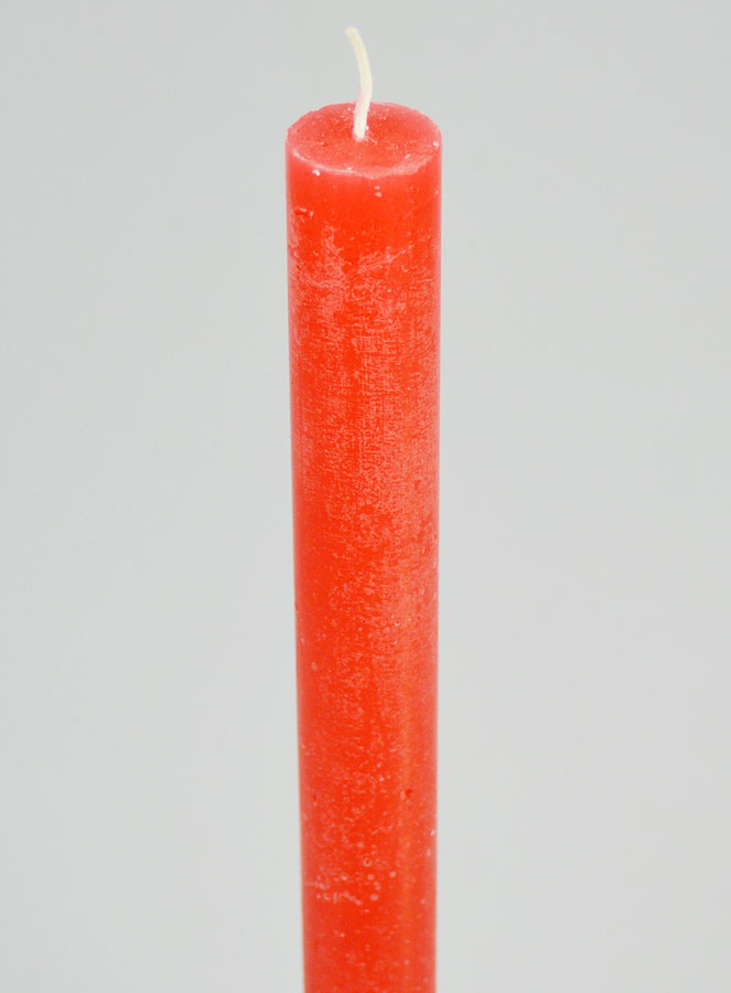 Vela Teñida en Masa 27 cm - Rojo Rosáceo (pic 4)