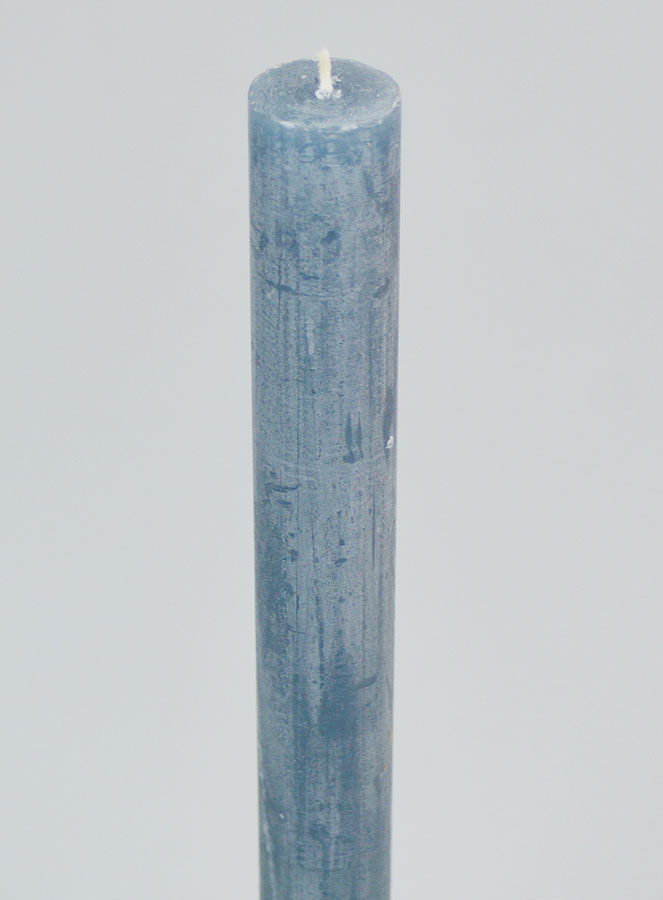 Vela Teñida en Masa 27 cm - Azul grisáceo (pic 4)