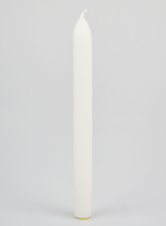 Vela Teñida en Masa 24 cm - Blanco (pic 1)