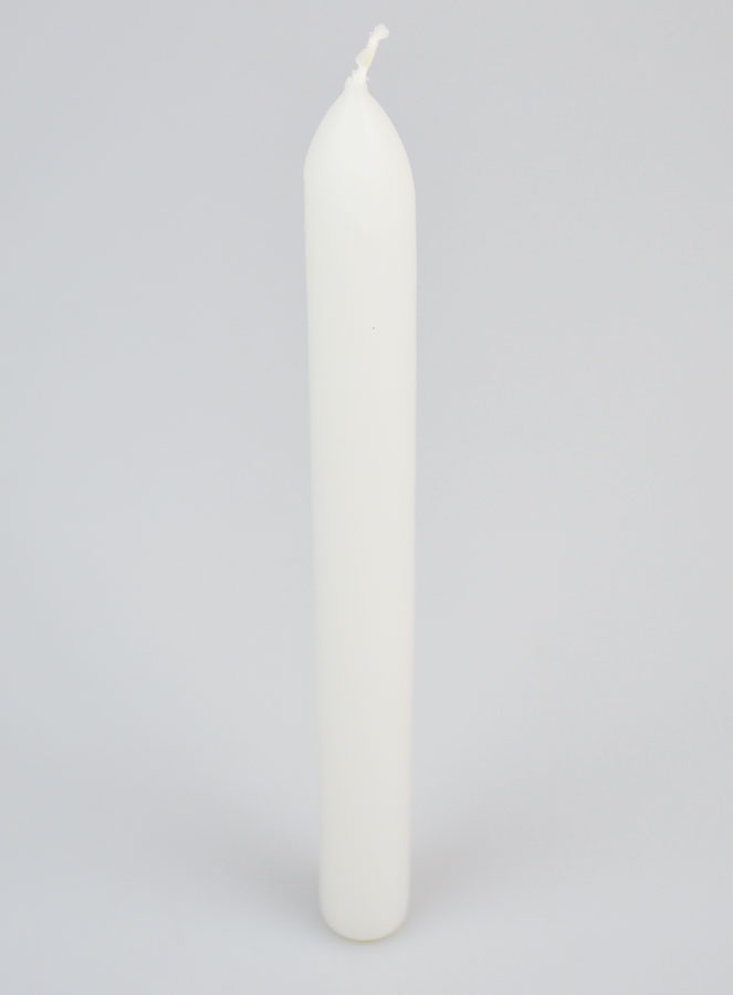 Vela Teñida en Masa 24 cm - Blanco (pic 2)