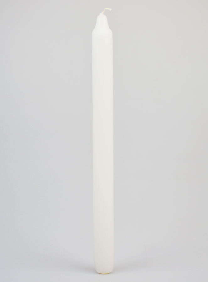 Vela Teñida en Masa 29 cm - Blanco (pic 1)